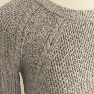 Loft gray cotton sweater